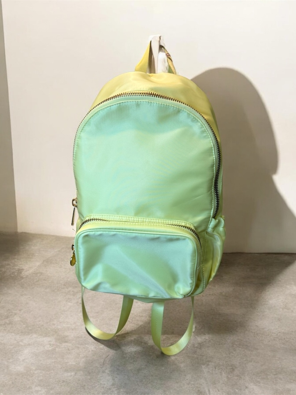 Stoney Clover Lane Yellow Nylon Zip Backpack